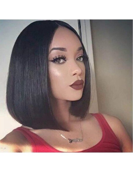 ⭐  Peluca Corta Kanekalon Corte Recto Apariencia Natural ⭐  Peluca Corta Kanekalon Corte Recto Apariencia Natural