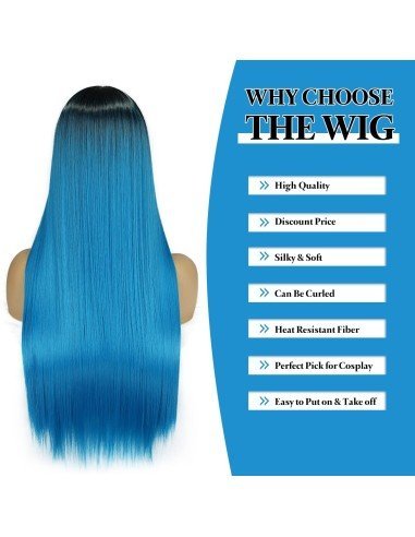 ⭐ Peluca Balayage Cosplay kanekalon degradee Ceniza