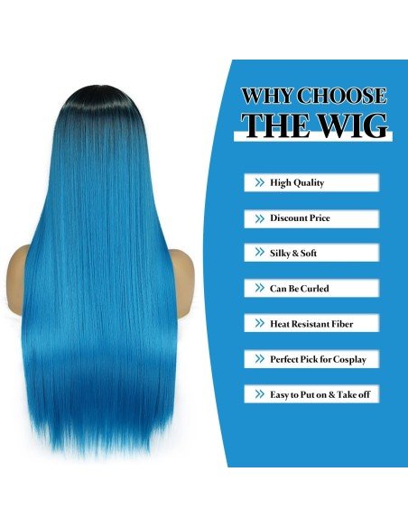 ⭐ Peluca Balayage Cosplay kanekalon degradee Ceniza