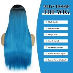 ⭐ Peluca Balayage Cosplay kanekalon degradee Ceniza