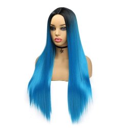 ⭐ Peluca Balayage Cosplay kanekalon degradee Ceniza