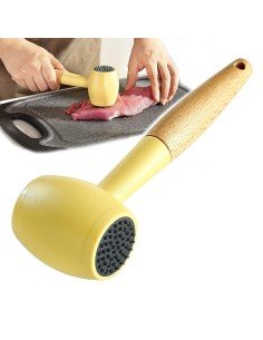 Martillo Ablandador De Carne Res Cerdo Pollo Pescado Acero Inoxidable Mazo