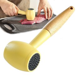 Martillo Ablandador De Carne Res Cerdo Pollo Pescado Acero Inoxidable Mazo