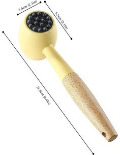 Martillo Ablandador De Carne Res Cerdo Pollo Pescado Acero Inoxidable Mazo 2