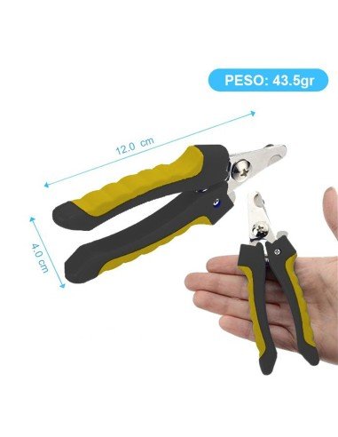Pinza Corta Uñas para gatos y Mascotas tipo tijera profesional
