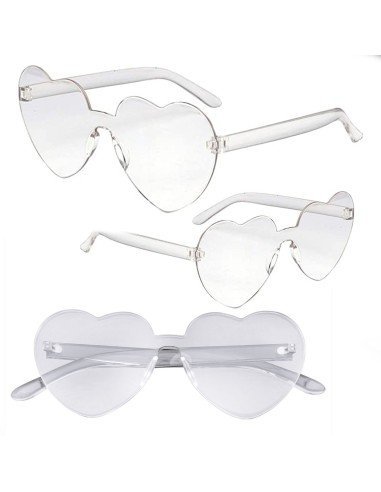 Gafas Fashion Party De Corazón Sol Rimless Moda Colores
