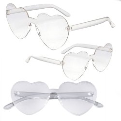 Gafas Fashion Party De Corazón Sol Rimless Moda Colores