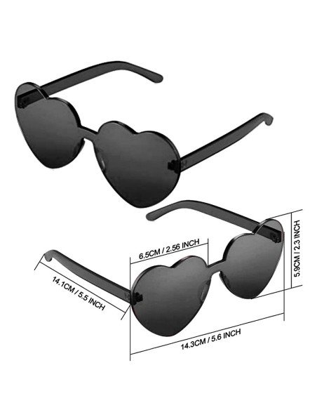 Gafas Fashion Party De Corazón Sol Rimless Moda Colores Gafas Fashion Party De Corazón Sol Rimless Moda Colores
