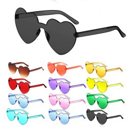 Gafas Fashion Party De Corazón Sol Rimless Moda Colores
