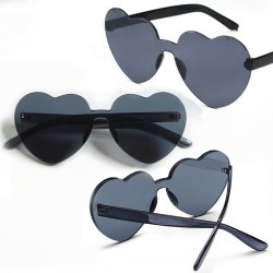 Gafas Fashion Party De Corazón Sol Rimless Moda Colores