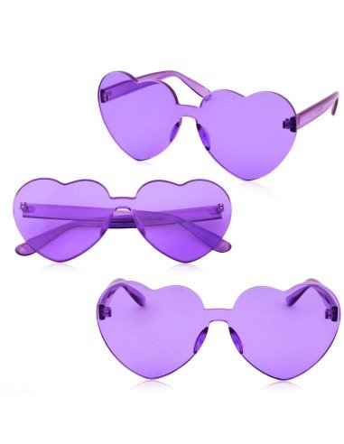 Gafas Fashion Party De Corazón Sol Rimless Moda Colores