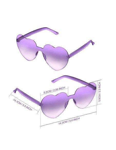 Gafas Fashion Party De Corazón Sol Rimless Moda Colores Gafas Fashion Party De Corazón Sol Rimless Moda Colores