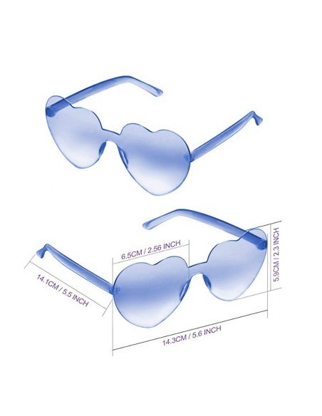Gafas Fashion Party De Corazón Sol Rimless Moda Colores Gafas Fashion Party De Corazón Sol Rimless Moda Colores