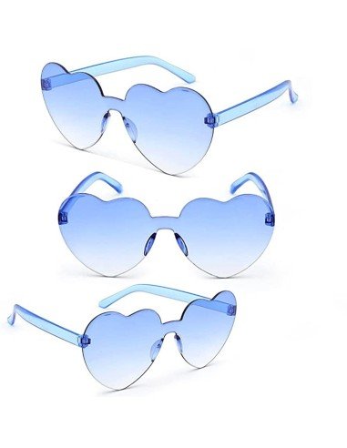 Gafas Fashion Party De Corazón Sol Rimless Moda Colores