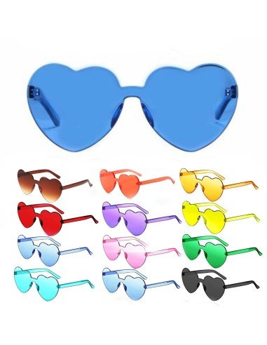 Gafas Fashion Party De Corazón Sol Rimless Moda Colores