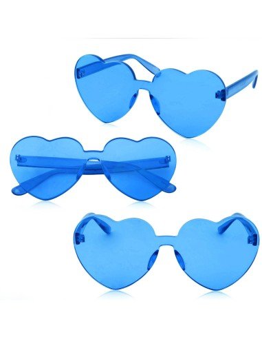Gafas Fashion Party De Corazón Sol Rimless Moda Colores