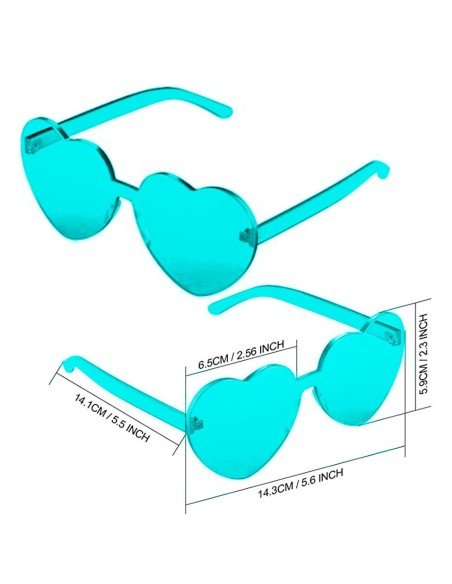 Gafas Fashion Party De Corazón Sol Rimless Moda Colores Gafas Fashion Party De Corazón Sol Rimless Moda Colores