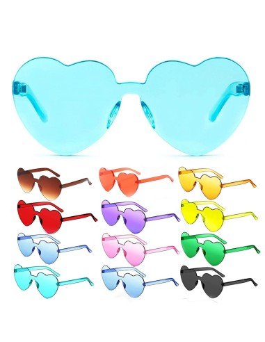 Gafas Fashion Party De Corazón Sol Rimless Moda Colores