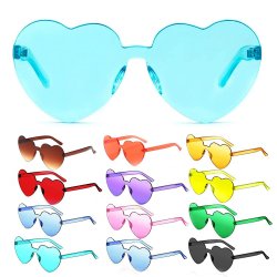 Gafas Fashion Party De Corazón Sol Rimless Moda Colores