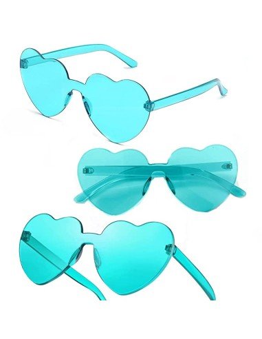Gafas Fashion Party De Corazón Sol Rimless Moda Colores