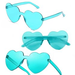 Gafas Fashion Party De Corazón Sol Rimless Moda Colores