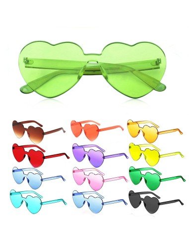 Gafas Fashion Party De Corazón Sol Rimless Moda Colores