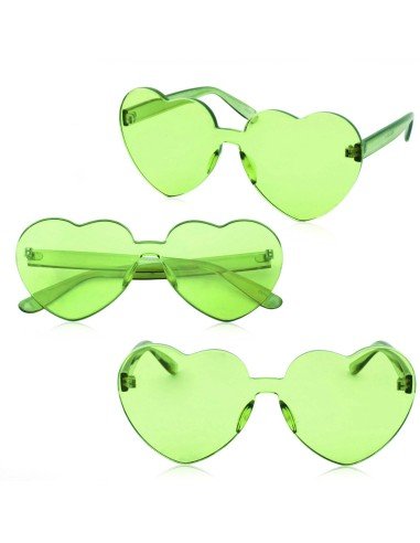 Gafas Fashion Party De Corazón Sol Rimless Moda Colores