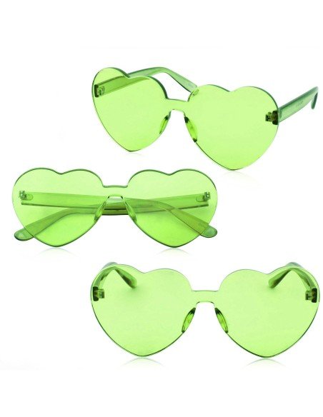 Gafas Fashion Party De Corazón Sol Rimless Moda Colores