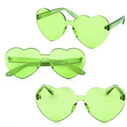 Gafas Fashion Party De Corazón Sol Rimless Moda Colores