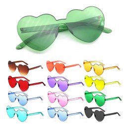 Gafas Fashion Party De Corazón Sol Rimless Moda Colores