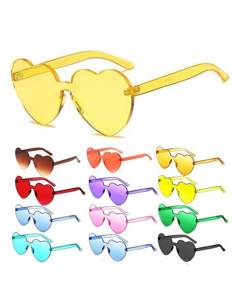 Gafas Fashion Party De Corazón Sol Rimless Moda Colores