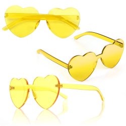 Gafas Fashion Party De Corazón Sol Rimless Moda Colores