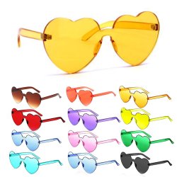 Gafas Fashion Party De Corazón Sol Rimless Moda Colores