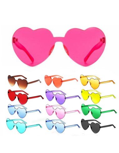 Gafas Fashion Party De Corazón Sol Rimless Moda Colores