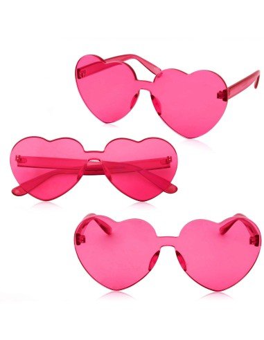 Gafas Fashion Party De Corazón Sol Rimless Moda Colores
