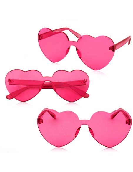 Gafas Fashion Party De Corazón Sol Rimless Moda Colores