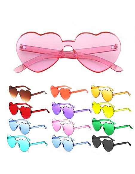 Gafas Fashion Party De Corazón Sol Rimless Moda Colores