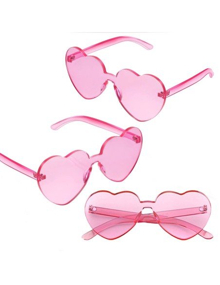 Gafas Fashion Party De Corazón Sol Rimless Moda Colores