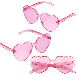 Gafas Fashion Party De Corazón Sol Rimless Moda Colores