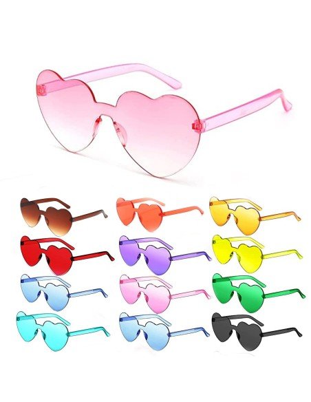 Gafas Fashion Party De Corazón Sol Rimless Moda Colores