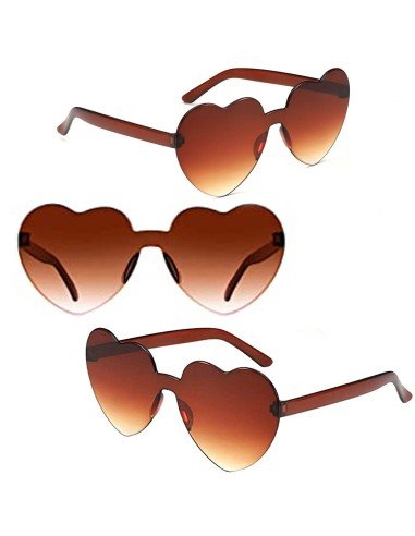 Gafas Fashion Party De Corazón Sol Rimless Moda Colores