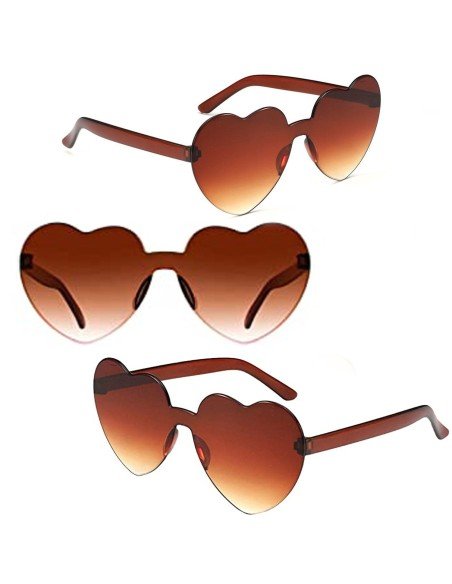 Gafas Fashion Party De Corazón Sol Rimless Moda Colores
