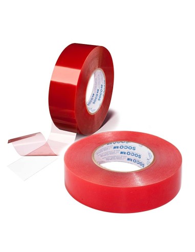 ⭐ Cinta doble faz de poliéster 18mm x 5mts Soco