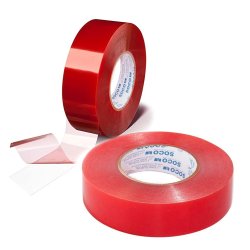 ⭐ Cinta doble faz de poliéster 18mm x 5mts Soco