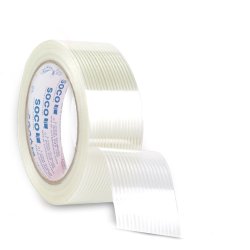 ⭐ Cinta adhesiva con filamento de vidrio 24mm x 5m Soco