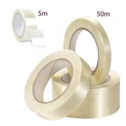 ⭐ Cinta adhesiva con filamento de vidrio 24mm x 5m Soco