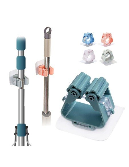 ⭐ Organizador Soporte De Escobas Útiles De Aseo Wall Mount