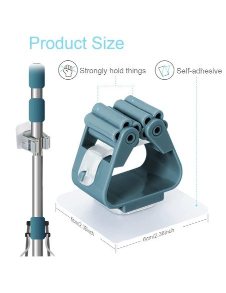 ⭐ Organizador Soporte De Escobas Útiles De Aseo Wall Mount