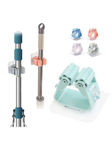 ⭐ Organizador Soporte De Escobas Útiles De Aseo Wall Mount