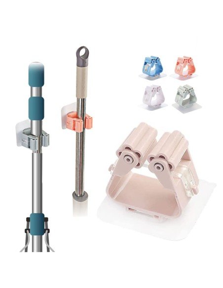 ⭐ Organizador Soporte De Escobas Útiles De Aseo Wall Mount ⭐ Organizador Soporte De Escobas Útiles De Aseo Wall Mount